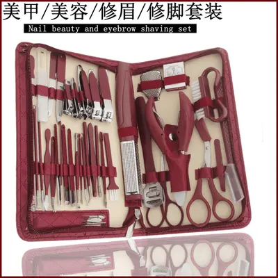 跨境48件美甲修脚器套装修脚刀甲沟指甲钳斜口指甲刀指甲剪鹰嘴钳 - 5