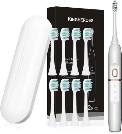 Electric Toothbrush with Travel Case, Smart Charging, Adults - 7