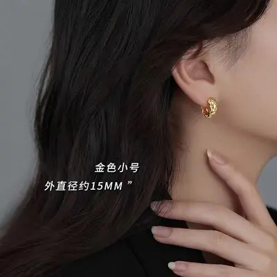 925 silver round stud earrings - 6