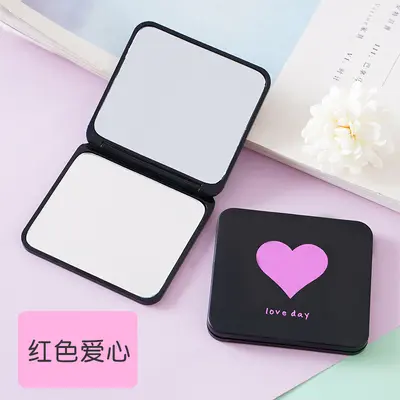 Foldable Portable Makeup Mirror, Double-Sided Mini Square - 10