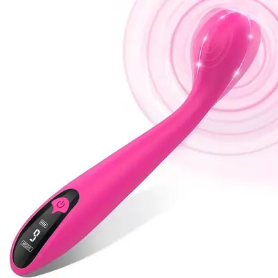 Digital Display Realistic Dildo, G-Spot Vibrator with Tongue Licking Suction - 11