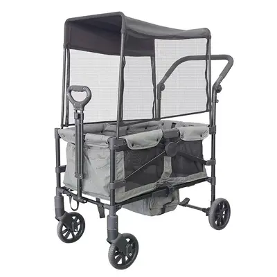 Twin Stroller, Reclining Seat, for Two Children - 9