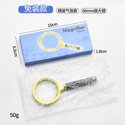 80mm Dragon Handle Magnifying Glass, 10x Magnification, Gift