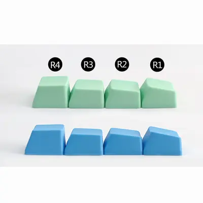 PBT kazınmamış klavye tuş takımı 1u kalınlaştırılmış mekanik klavye R1 R2 R3 R4 son derece kişiselleştirilmiş tek renkli çok renkli gökkuşağı eşleştirme - 2