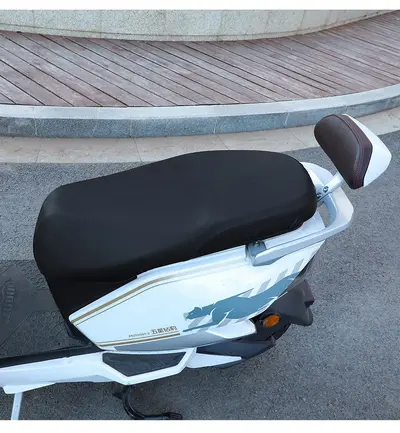 Waterproof Sun-Protective Lychee Pattern Seat Cover for Electric Scooters - 7