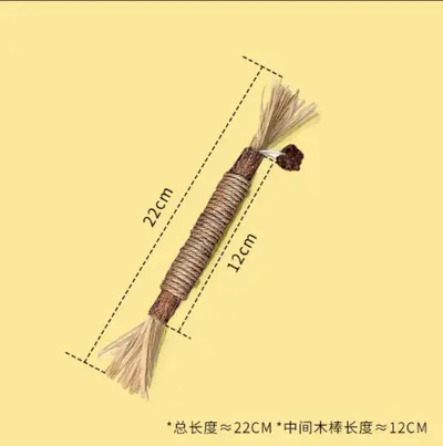 Silvervine Cat Chew Stick with Catnip Ball, Durable Teaser Wand - 7