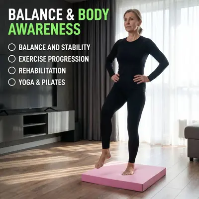 Yoga Mat, Balance Mat, Thickened Soft Cushion - 3