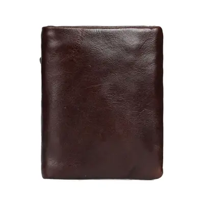 1046 Genuine Cowhide Leather Men's Short Wallet with Card Holder - 3