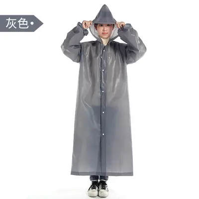 Women's EVA Raincoat, Thickened, Transparent, Waterproof - 10