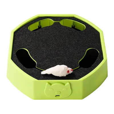 Electric Cat Toy Plush Mouse Turntable, Two-Speed Automatic Interactive
