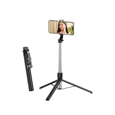 1.7 metre uzatmalı, salma takımlı, Bluetooth kameralı, çok fonksiyonlu canlı yayın tripodlu evrensel telefon selfie çubuğu.