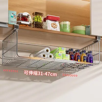 Stainless Steel Cabinet Rack with Paper Towel Holder - 2