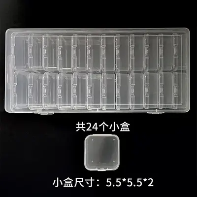 Bead Storage Box Set 1 Large 60 Small Clear PET - 10