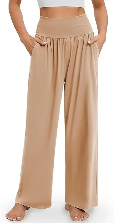 Damen Freizeit-Schlaghose Yoga Jogginghose, schmale Passform - 7