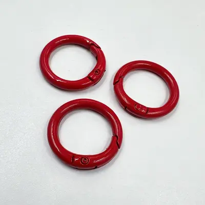 Colorful Alloy Spring Ring Clasp, DIY Jewelry Accessory - 8