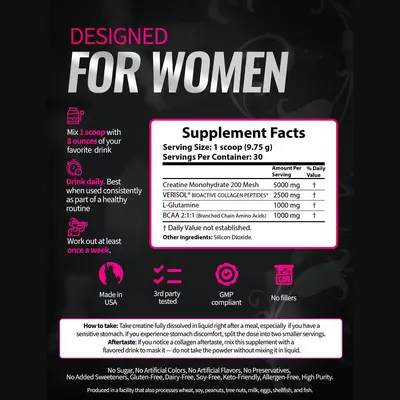 Kreatinpulver für Frauen, Creatine Boost - 5