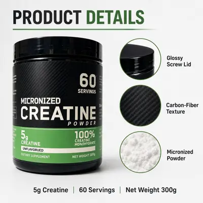 Creatine Monohydrate Powder, Food Grade Creatine Powder - 4