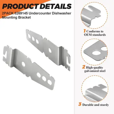 Dishwasher Bracket 8269145, 1 Set - 4