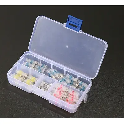 Solder Ring Heat Shrink Terminal Connector Kit, 250 Pcs