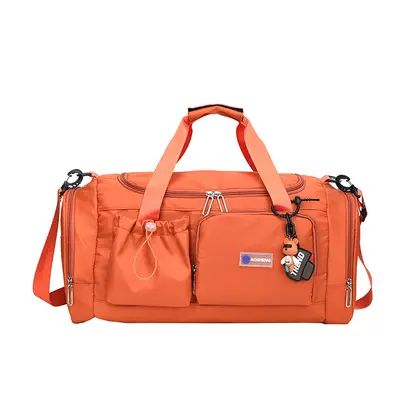 Fitness bag with independent shoe compartment, large capacity