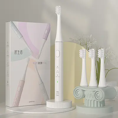 Sonic electric toothbrush for adults, rechargeable soft bristles - 7