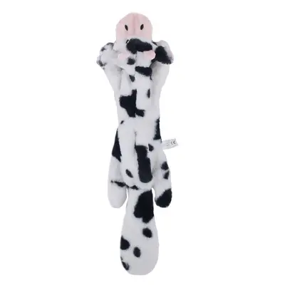 Plush Dog Chew Toy with Squeaker, Educational, Animal-Shaped with Leather Covering - 10