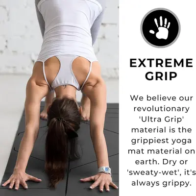 Yogamatte aus PU und Naturkautschuk, schweißabsorbierend, rutschfest