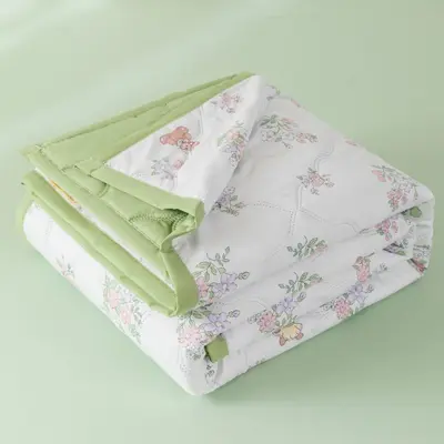 Fresh Style Water-Washed Cotton Brushed Summer Quilt Air-Conditioning Comforter Simple Student Dormitory Single Double Person Summer Cool Quilt Summer Thin Bedding - 9