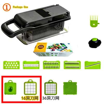 Multifunctional vegetable chopper, garlic onion potato - 7