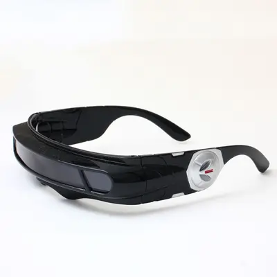 Retro-Punk-Sonnenbrille im Space-Design, UV-Schutz, Laserlinsen - 12