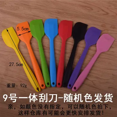 Hepsi bir arada her şey dahil şeffaf silikon kazıyıcı karıştırma kreması tereyağı kauçuk spatula kazıyıcı kek pişirme kazıyıcı aracı - 13