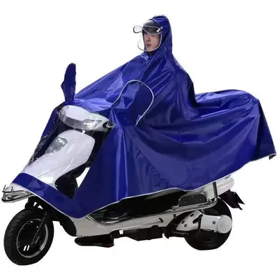 Motorrad-Poncho-Regenmantel, verstärkt - 12