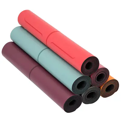 Doğal kauçuk yoga matı, PU deri, kuru ve ıslak kaymaz, AB standardı - 6