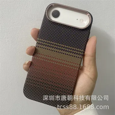LUXO磁吸水贴硬壳适用iPhone17air碳纤纹手机壳凯夫拉纹pc壳男女 - 7