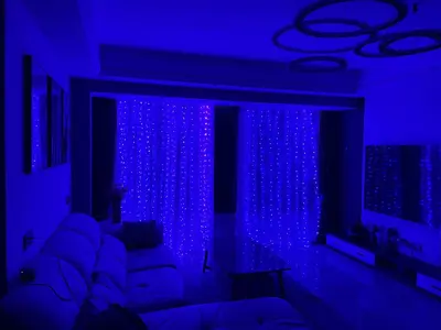 Sınır ötesi stokta bulunan 3*3 metrelik LED bakır tel ışık zinciri, kancalı, uzaktan kumandalı, USB girişli, yatak odası perde dekorasyonu için. - 10