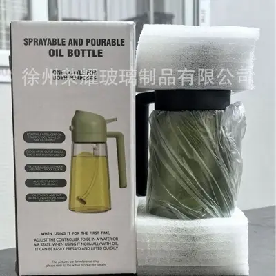 Sınır Ötesi Amazon Özel Ürün Stok Mutfak Sprey Yapışık Çift Kullanımlı Yağ Şişesi Sprey ve Dökme Kullanım Yağ Şişesi Yağ Kabı - 13