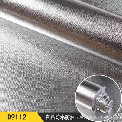 Oil-Proof Self-Adhesive Kitchen Wallpaper, Waterproof, Heat-Resistant - 12