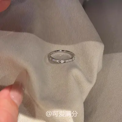 Zirkonia durchbrochener Ring, koreanischer Stil - 2