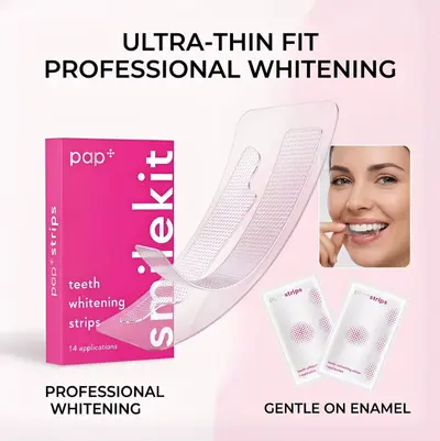 Teeth Whitening Strips 7 Pairs (14 Strips), PAP+ Anti-Sensitivity Formula - 2