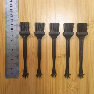 塑料键盘刷电脑清洁小毛刷电器除尘五指刷迷你汽车出风口小刷子