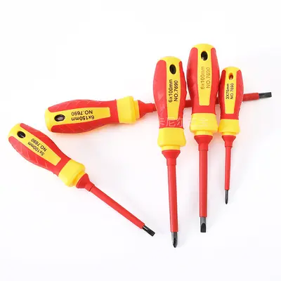 7-in-1 Insulated Screwdriver Set with Flat and Phillips Heads