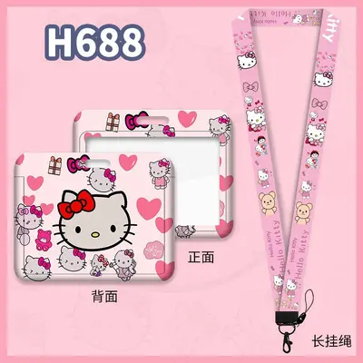 Cartoon-Lanyard-Kartenhalter horizontal, verlustsicher für Schulausweise