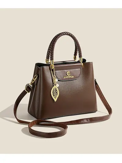 Soft Leather Crossbody Bag for Women, Multi-Compartment Large-Capacity Mom Bag - 4