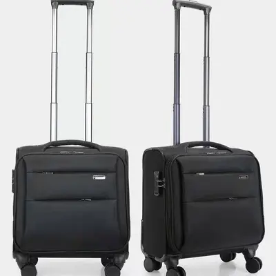 Oxford Cloth Men's Suitcase with Combination Lock and Universal Wheels - 4