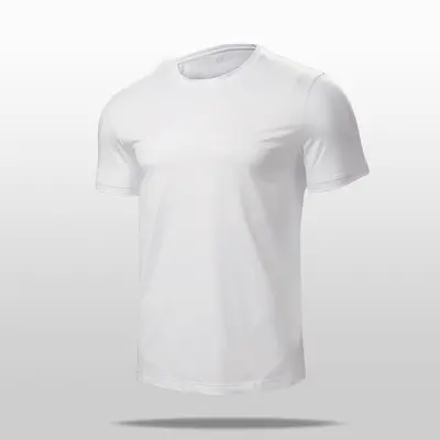 Erkek Hızlı Kuruyan Nefes Alabilen Kısa Kollu Spor Tişört Fitness Antrenman Koşu Tişörtü