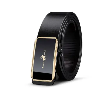 Paulo Men's Genuine Leather Belt Fashion Business Casual Seamless Automatic Buckle Versatile Trend - 5