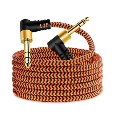6.5 Mm Dirsek Üç Kutuplu Ses Kablosu 6.35 Mm Mikrofon Kablosu 6.5-6.5 Gitar Kayıt - 7