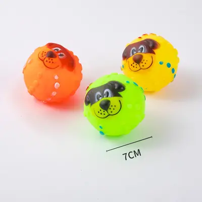 Rubber Squeaky Dog Toy for Small to Medium Dogs, Durable, Teeth Cleaning - 4