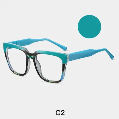87296 Anti-Blue Light Square TR90 Eyeglass Frame - 7