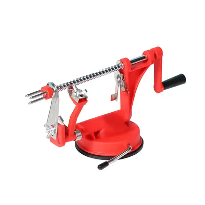 3-in-1 Automatic Fruit Peeler, Corer and Slicer - Multifunctional Fruit Peeler Machine, Manual Hand-Crank Apple Peeler for Home Use